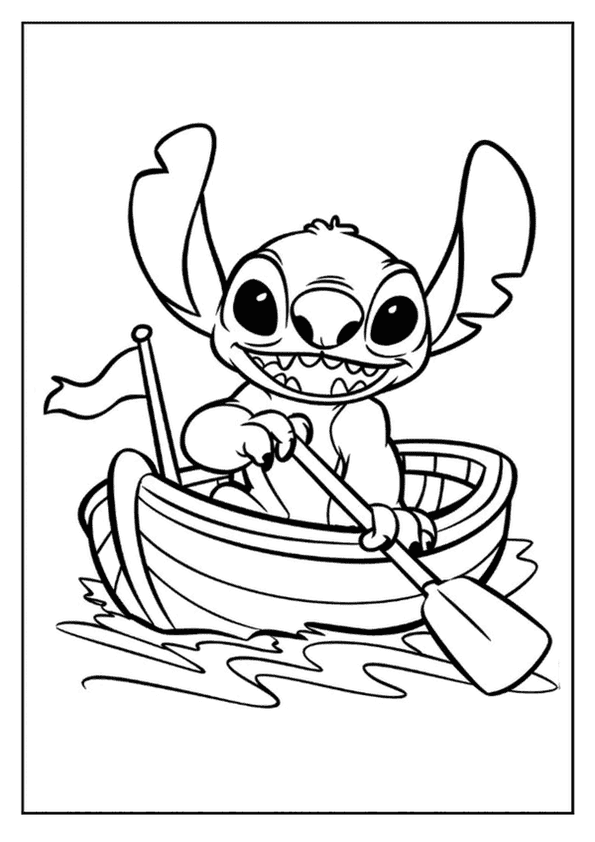 Stitch Sailing Fun Boat