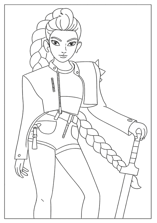 Stylish Hunter With Sword