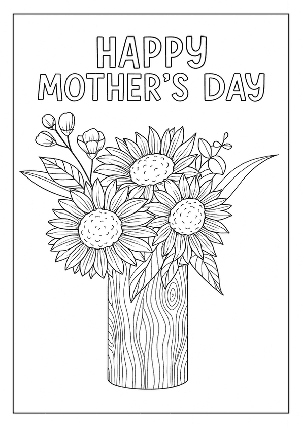 Sunflower Love For Mom