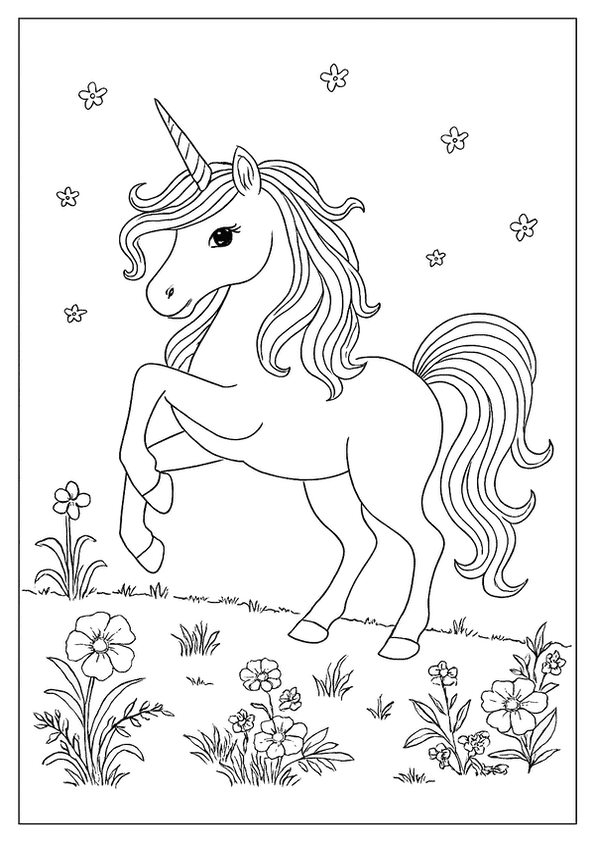 Sunny Field Unicorn Beauty