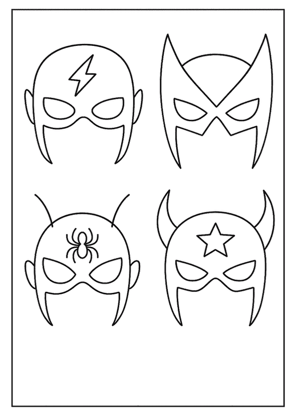 Superhero Masks To Print