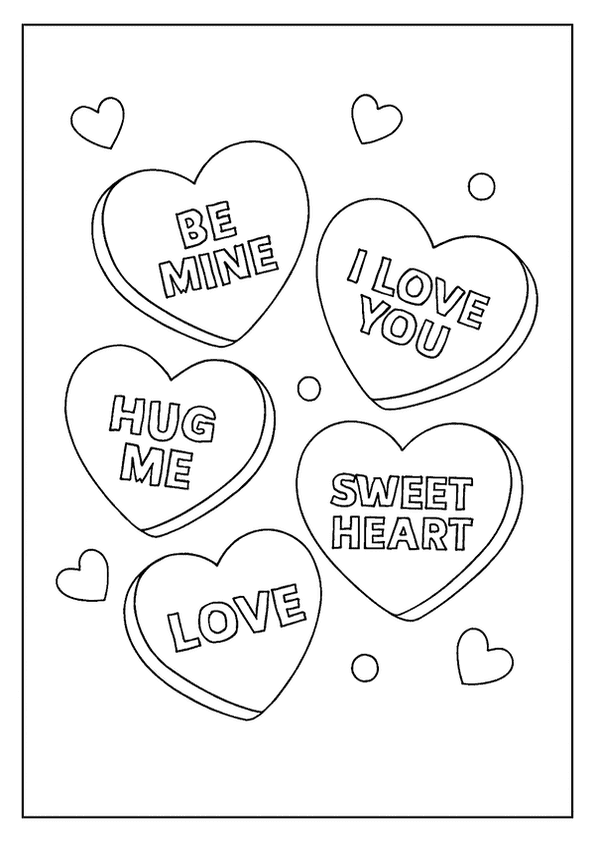 Sweet Candy Heart Messages