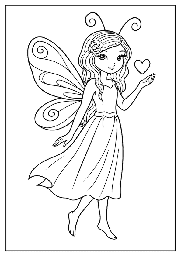 Sweet Fairy Printable Page