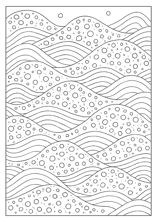 Swirling Star Mandala Page