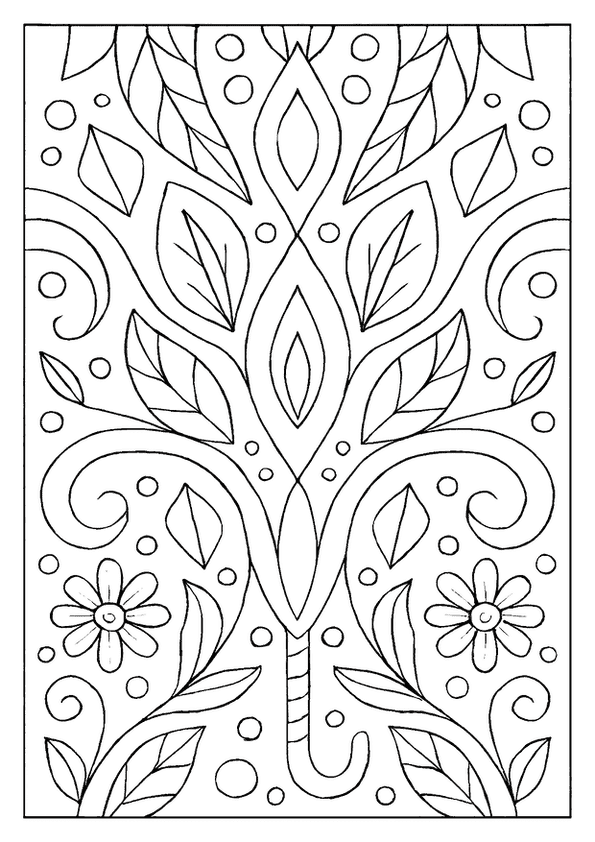 Symmetrical Floral Fountain Design