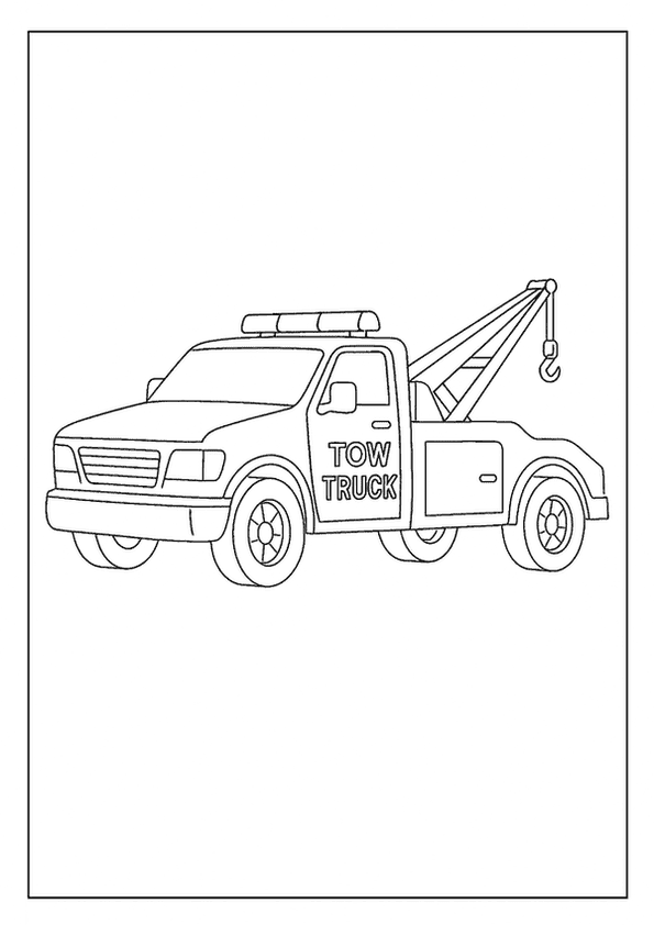 Tow Truck Printable Art