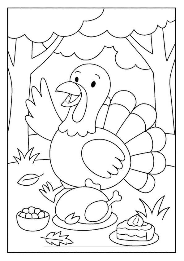 Turkey In Forest Setting