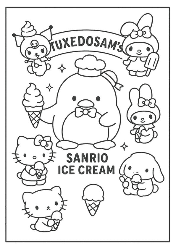 Tuxedosam Sanrio Ice Cream