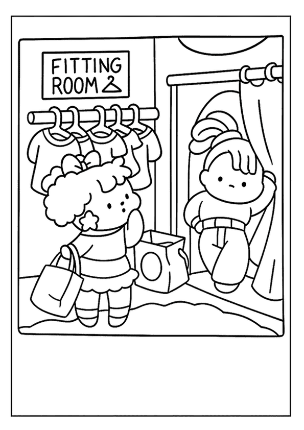 Two Dolls In A Fitting Room