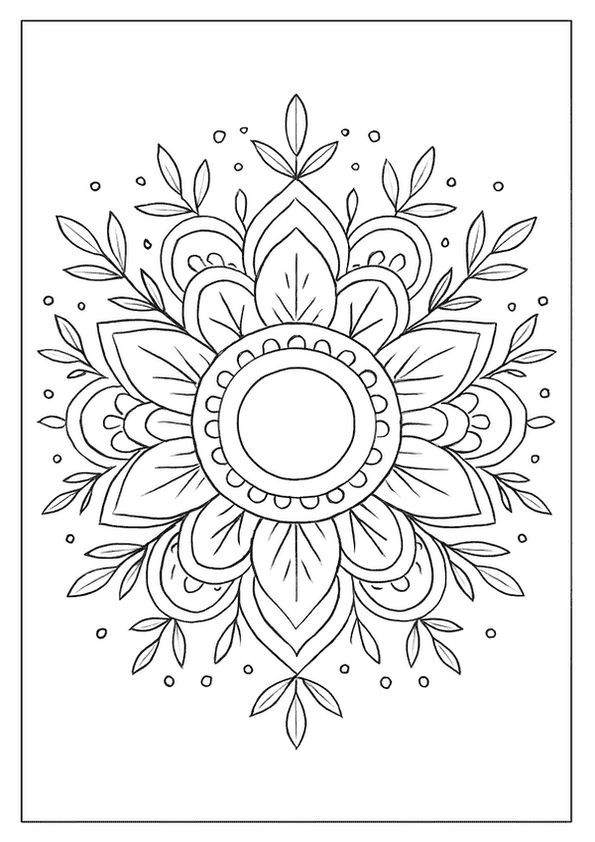 Vibrant Festival Mandala Illustration