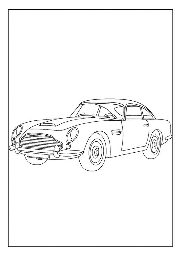Vintage Spy Car Sketch
