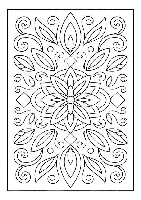 Whimsical Floral Swirls Page