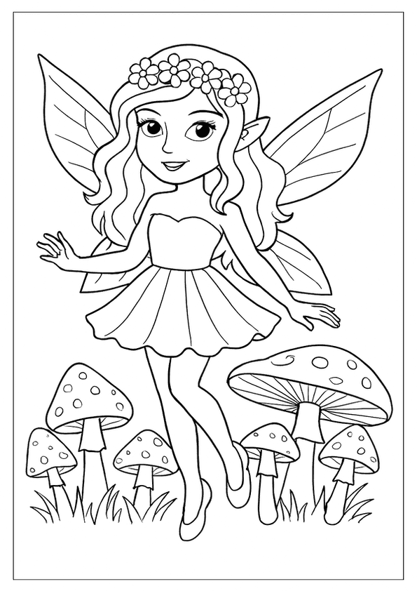 Winged Fairy Printable Art