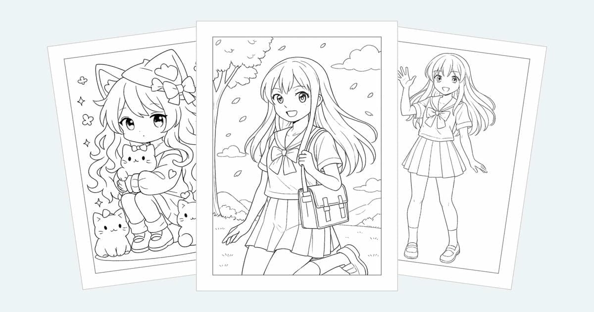 Anime Coloring Pages