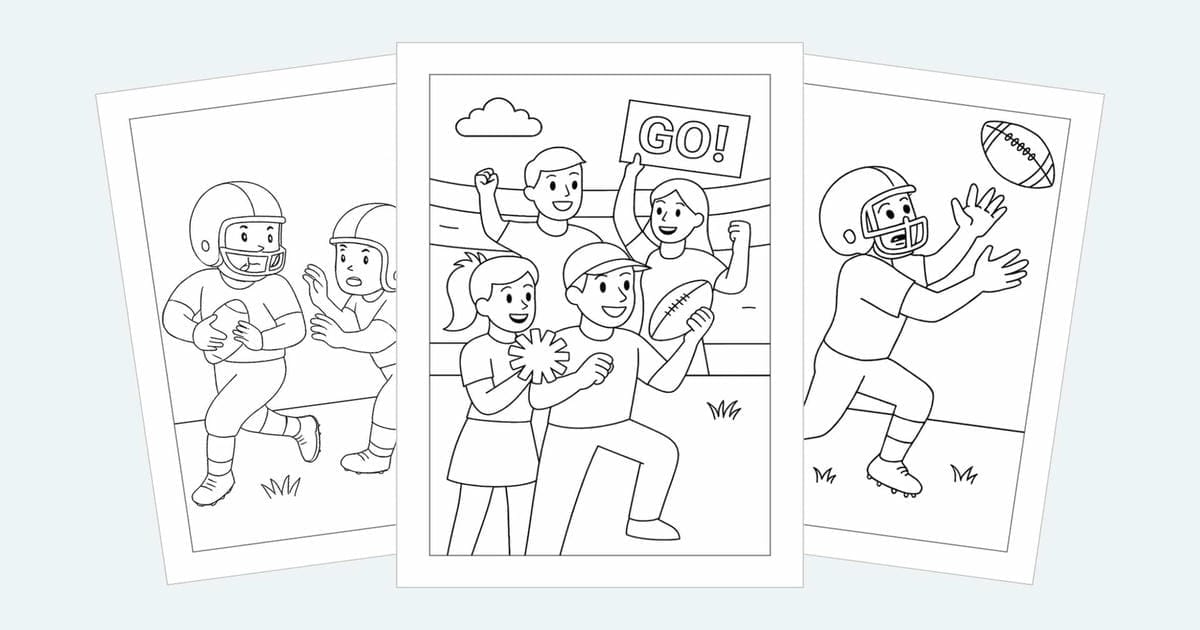 Football Coloring Pages (Free Printable PDFs)