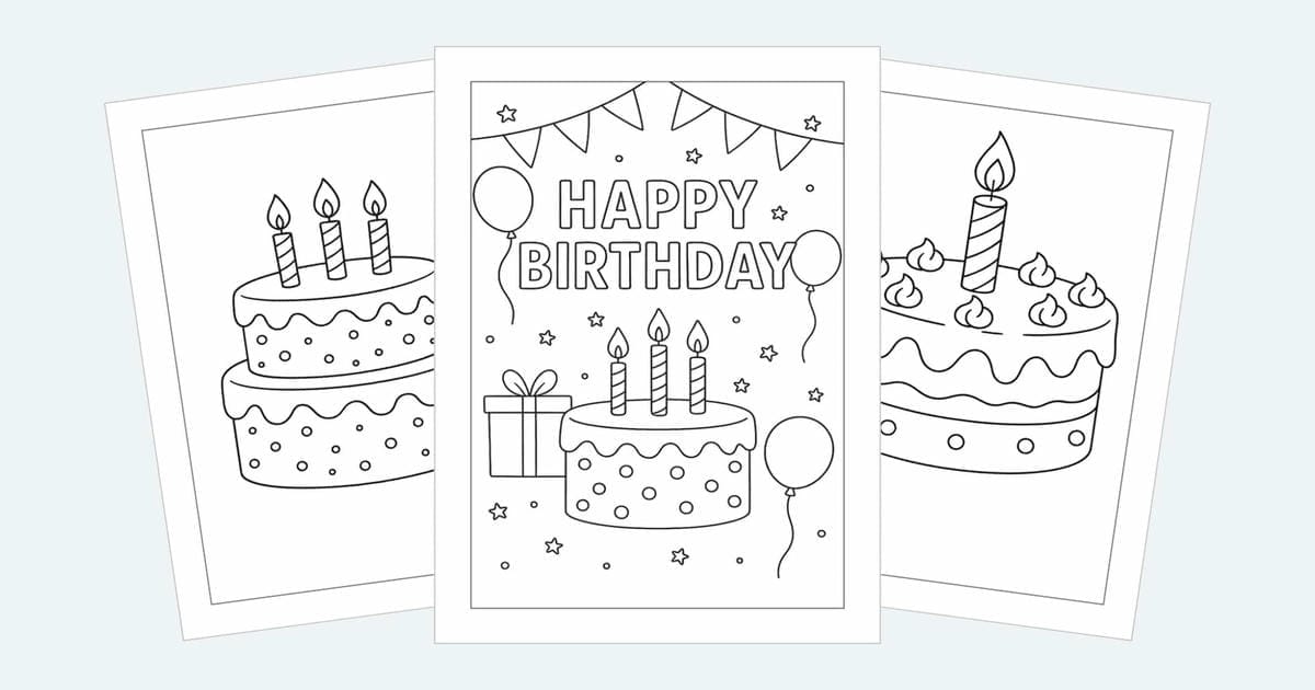 Birthday Coloring Pages