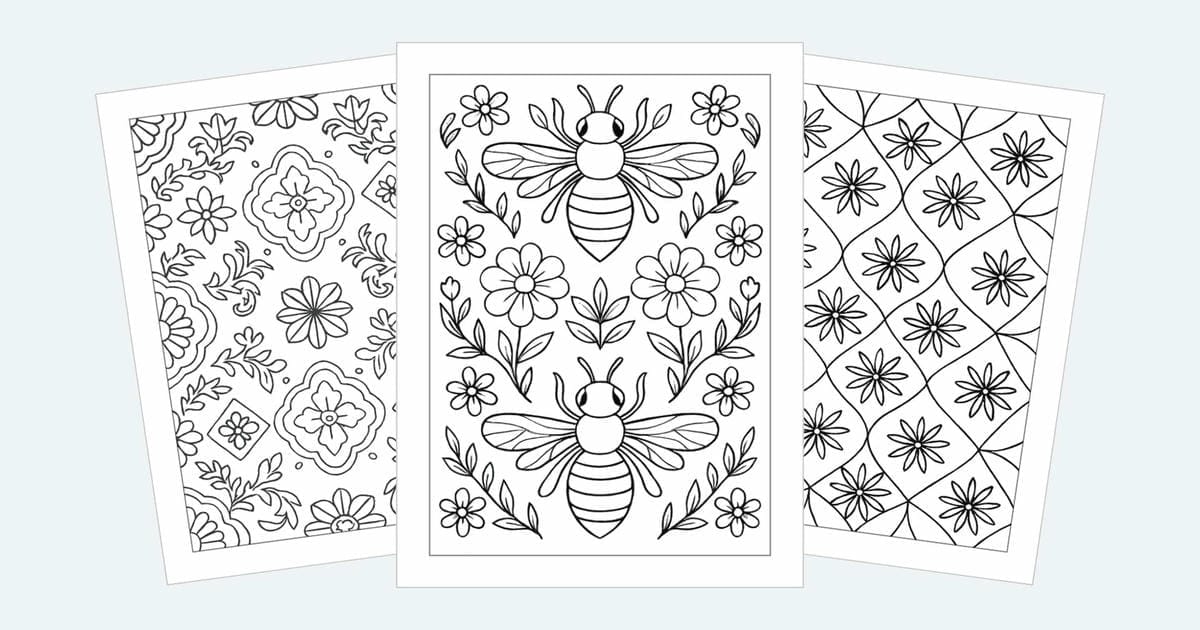 Pattern Coloring Pages (Free PDF Printables)