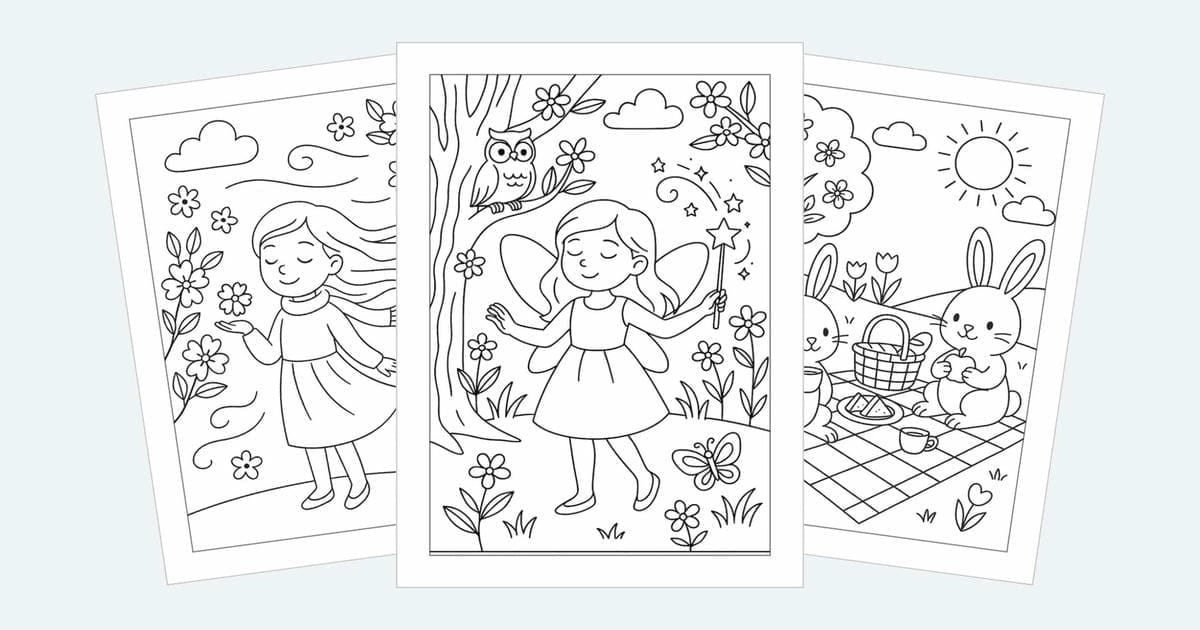 Spring Coloring Pages