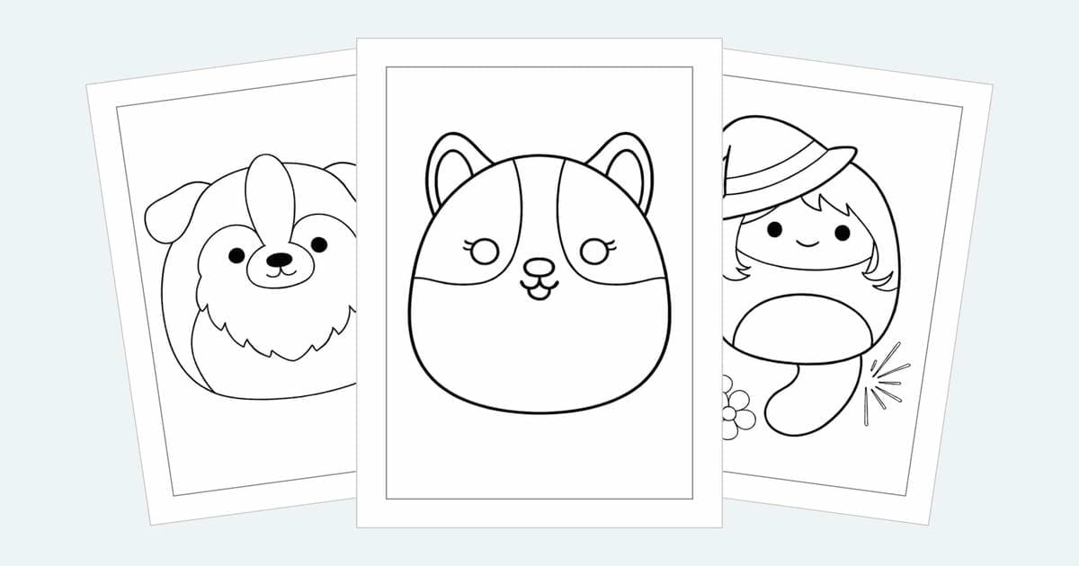 Squishmallow Coloring Pages