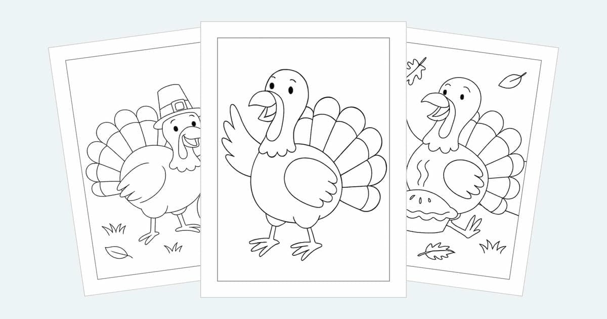 Turkey Coloring Pages