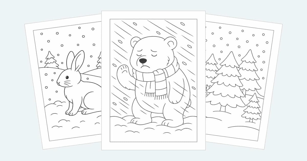 Winter Coloring Pages