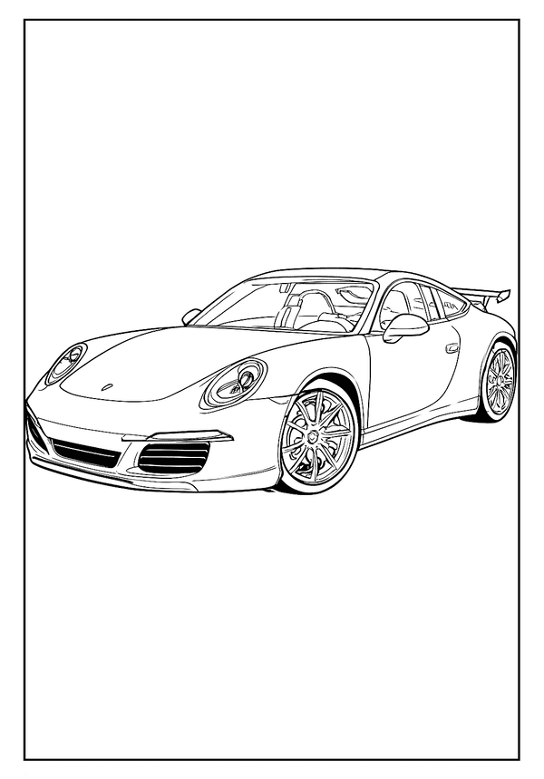 Car Coloring Pages and Printable Sheets