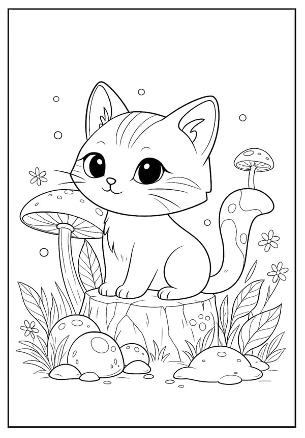 Cat Coloring Pages