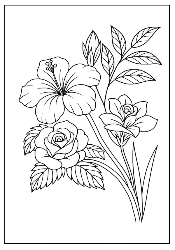Flower Coloring Pages