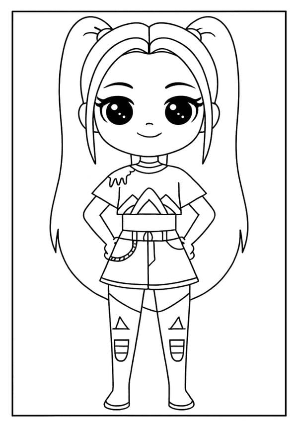 Kpop Demon Hunter Coloring Pages