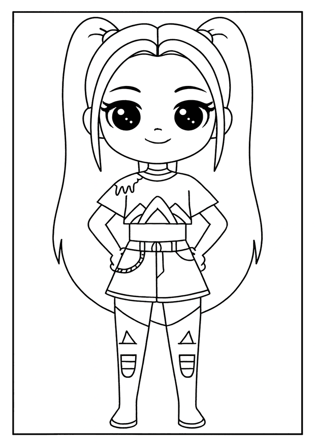 Free Kpop Demon Hunter Coloring Pages Coloring Pages Printable