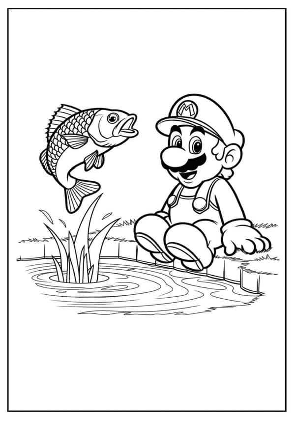Mario Coloring Pages