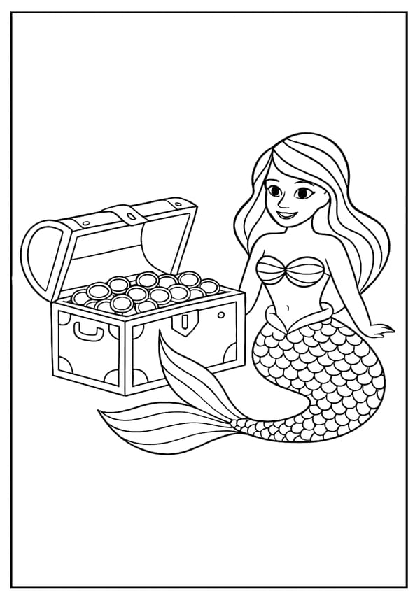 Mermaid Coloring Pages