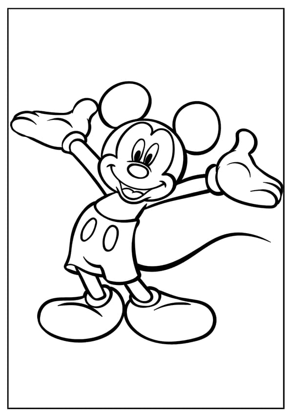 Mickey Mouse Coloring Pages