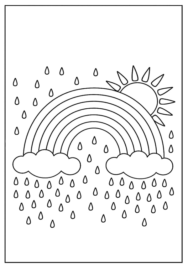 Rainbow Coloring Pages