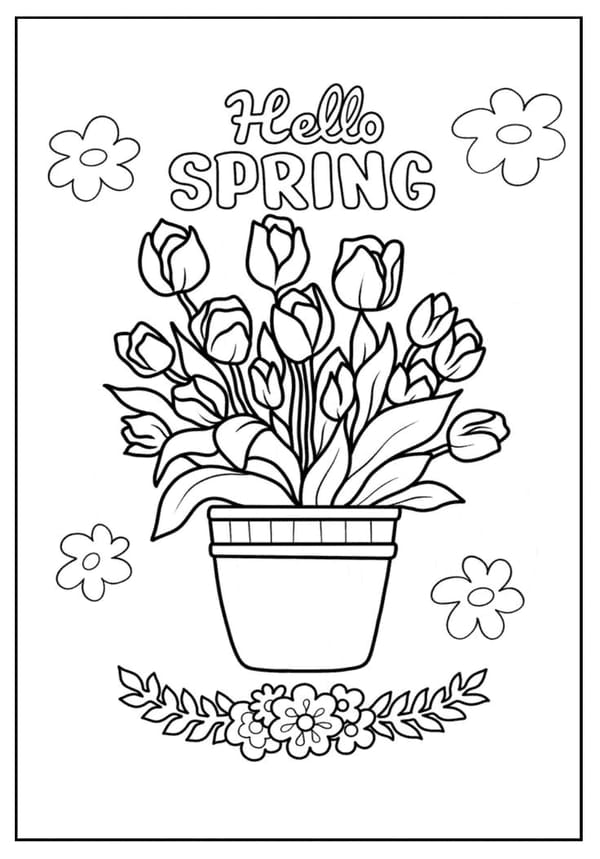 Spring Coloring Pages