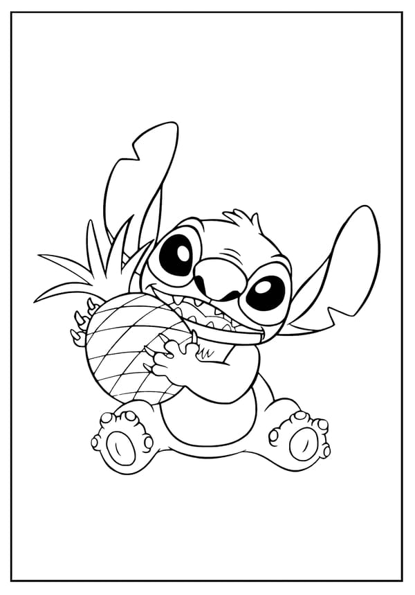 Stitch Coloring Pages