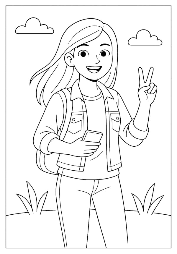 Teens Coloring Pages