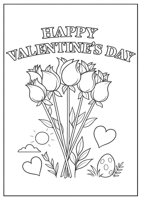  Valentine's Day Coloring Pages