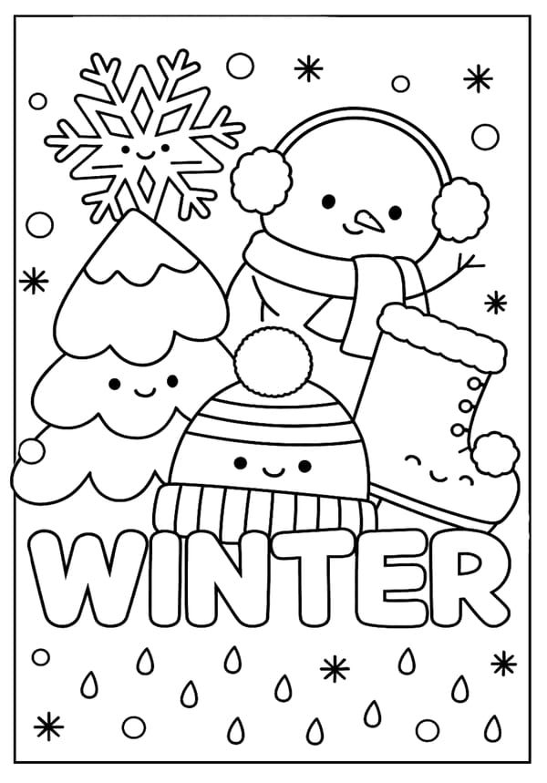 Winter Coloring Pages