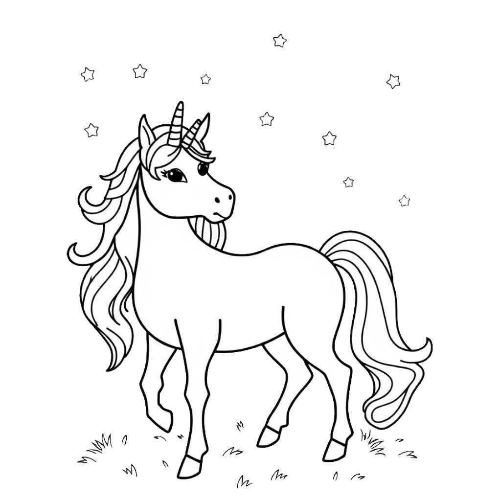 Unicorn Coloring Sheets coloring page