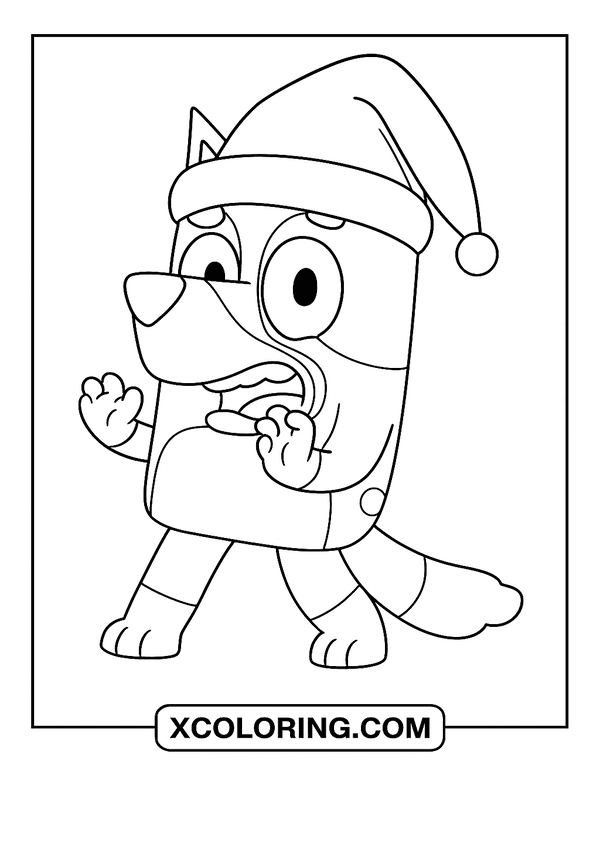 Bluey Fun Coloring Page For Creativity coloring page