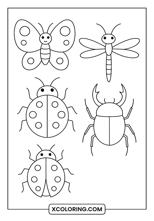Bugs and Insects Fun coloring page