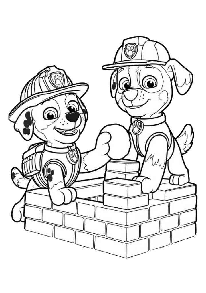 cute paw patrol coloring pages coloring page