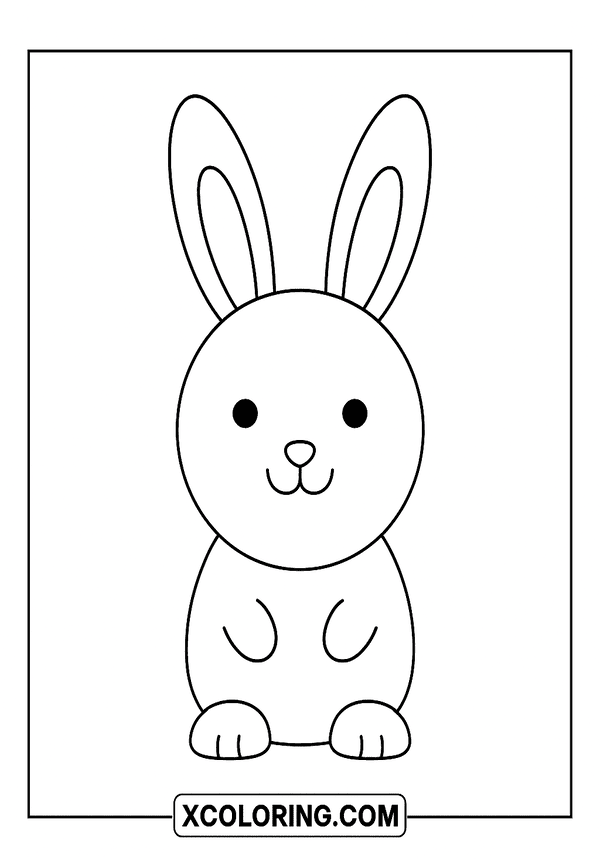 Keep It Simple Bunny coloring page