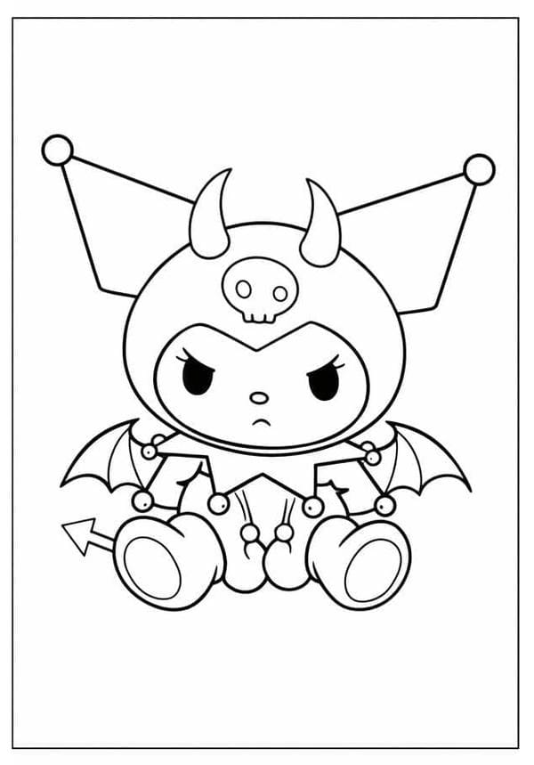 Kuromi Coloring Pages Printable