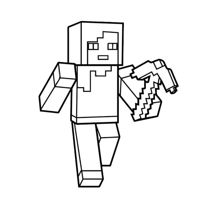 Minecraft Coloring Sheet coloring sheet