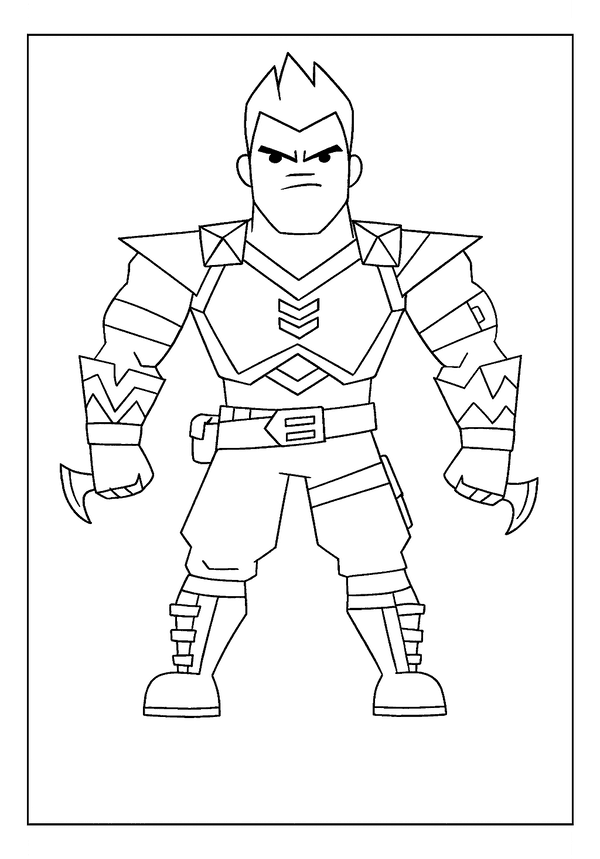 Playful Roblox Fries Faces coloring page