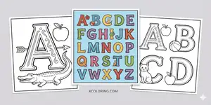 Alphabet Letters Coloring Pages