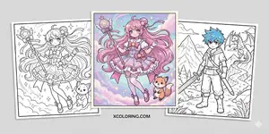 Anime Coloring Pages