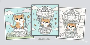 Thumbnail Cat Coloring Pages